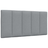 Cadre de lit sans matelas gris clair 100x200 cm tissu