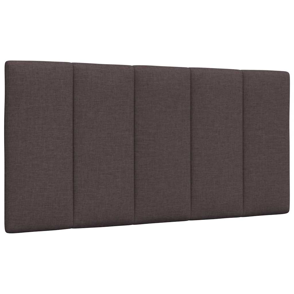 Bed frame without mattress dark brown 100x200 cm fabric