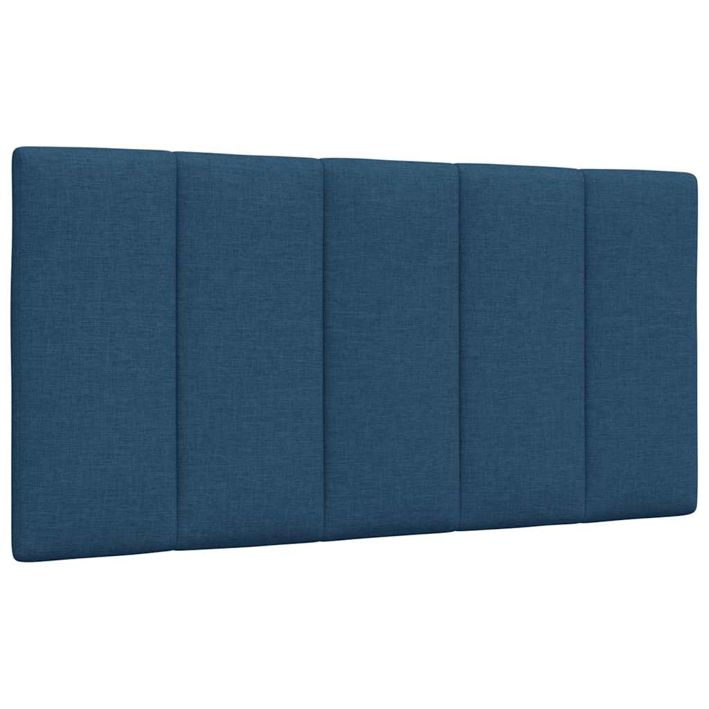 Cadre de lit sans matelas bleu 100x200 cm tissu