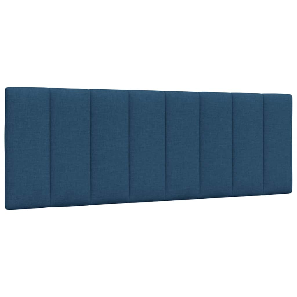 Cadre de lit sans matelas bleu 120x200 cm tissu