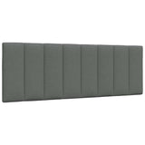 Cadre de lit sans matelas gris foncé 140x190 cm tissu