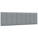 Cadre de lit sans matelas gris clair 160x200 cm tissu