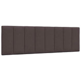 Cadre de lit sans matelas marron foncé 160x200 cm tissu