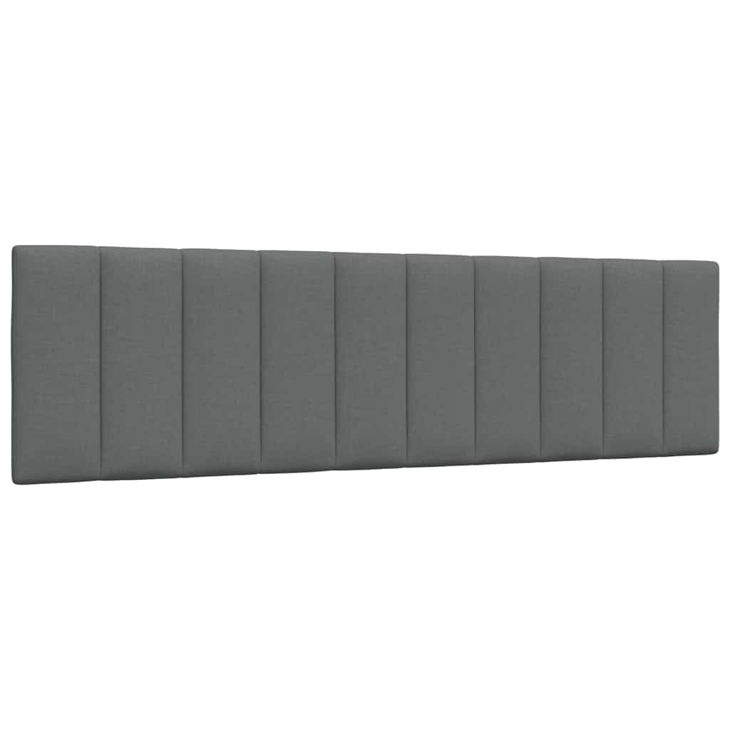 Cadre de lit sans matelas gris foncé 180x200 cm tissu