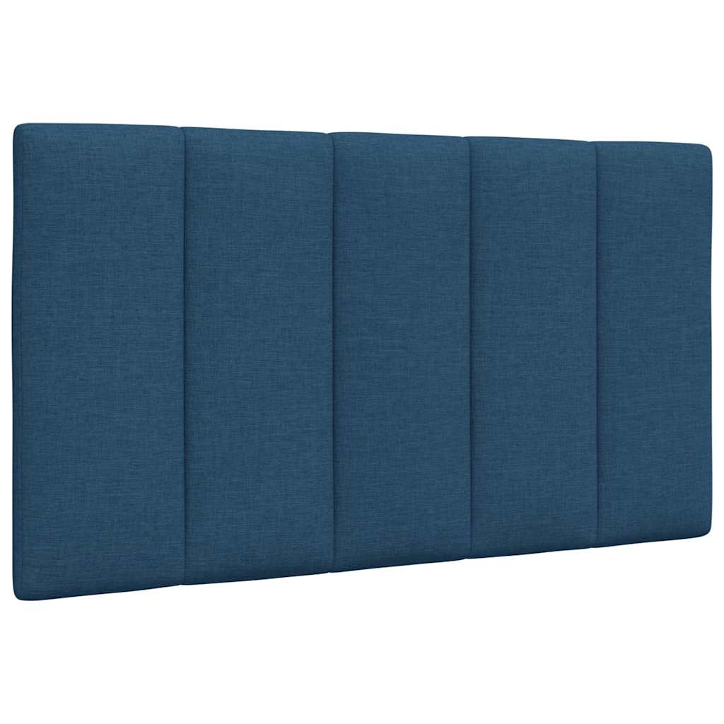 Lit avec matelas bleu 80x200 cm tissu