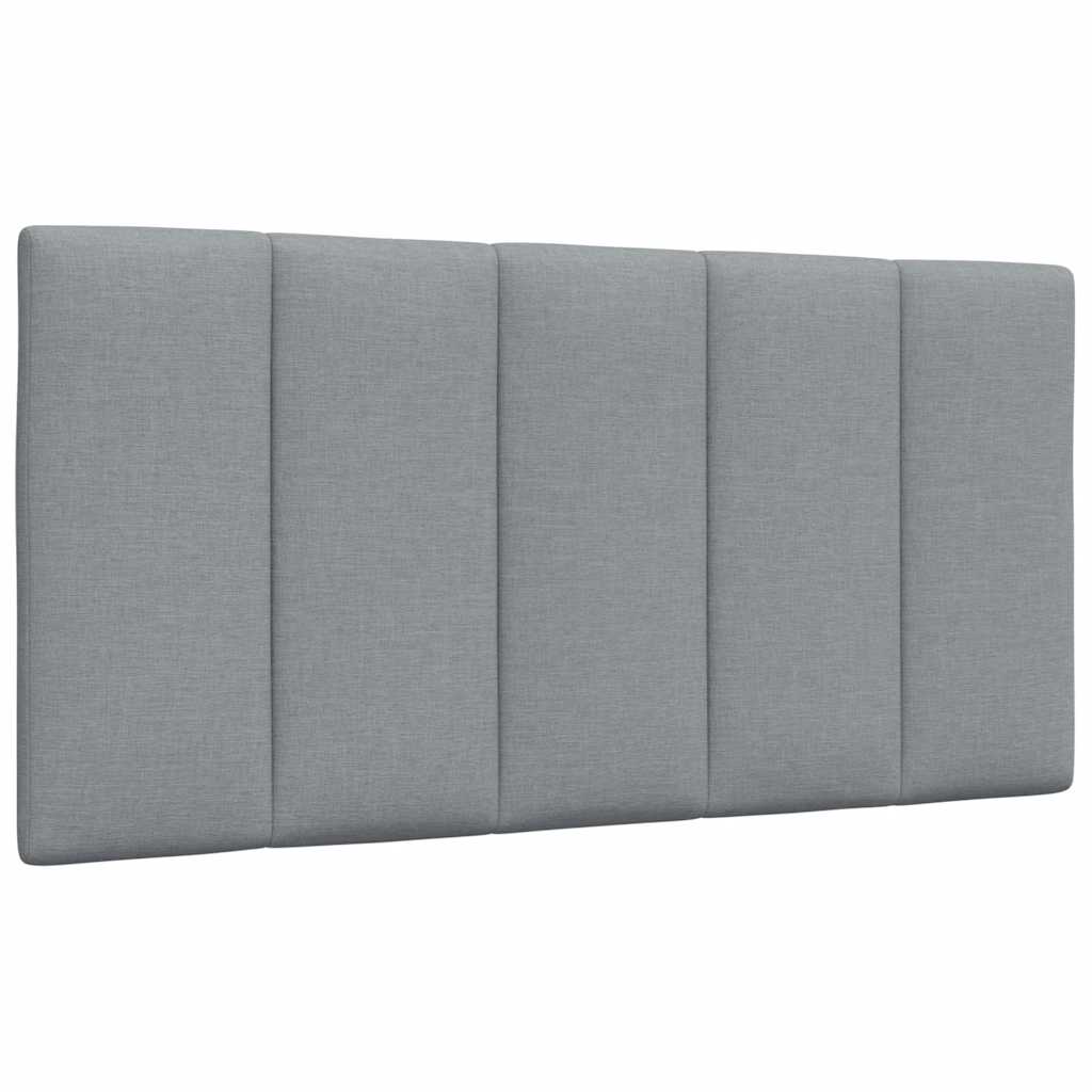 Lit avec matelas gris clair 100x200 cm tissu