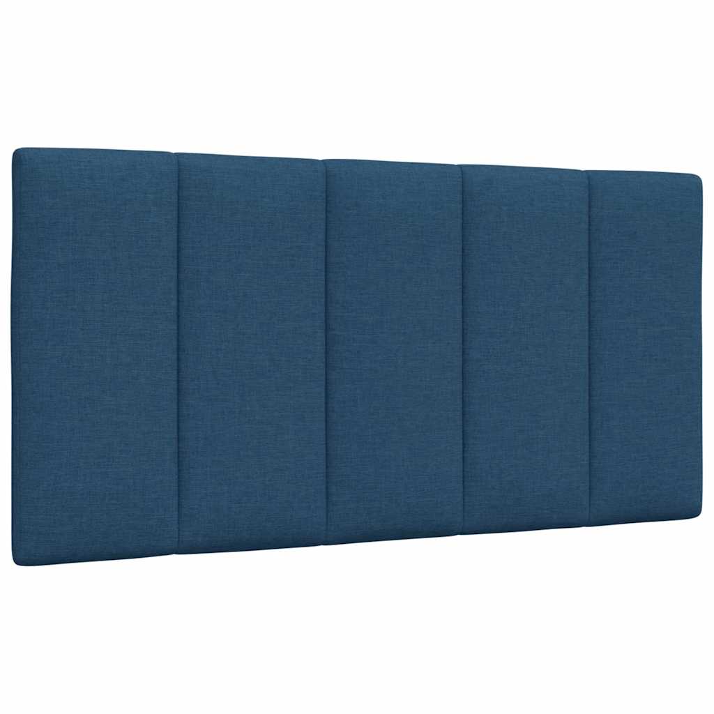 Lit avec matelas bleu 100x200 cm tissu