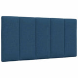 Lit avec matelas bleu 100x200 cm tissu