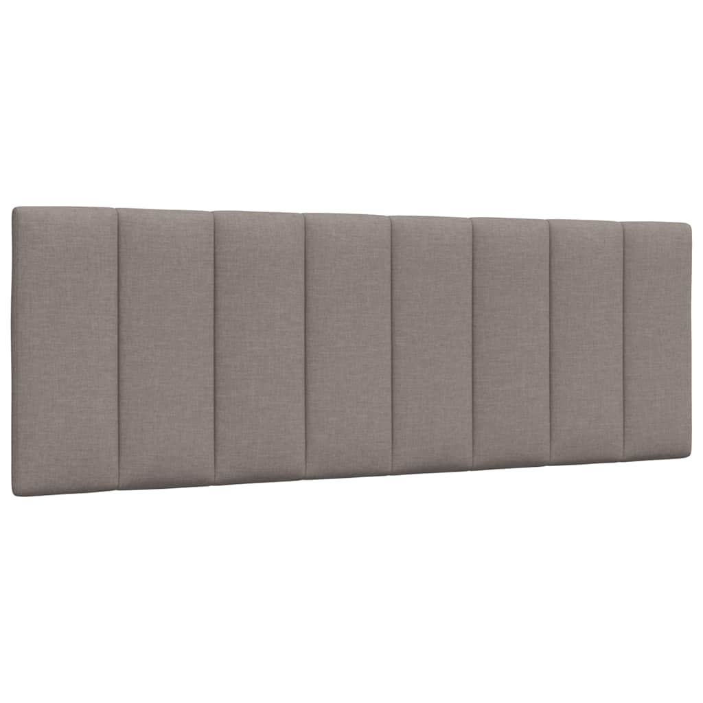 Lit avec matelas taupe 120x200 cm tissu