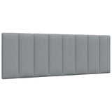 Lit avec matelas gris clair 140x190 cm tissu