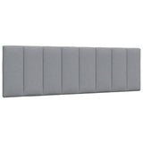 Lit avec matelas gris clair 160x200 cm tissu