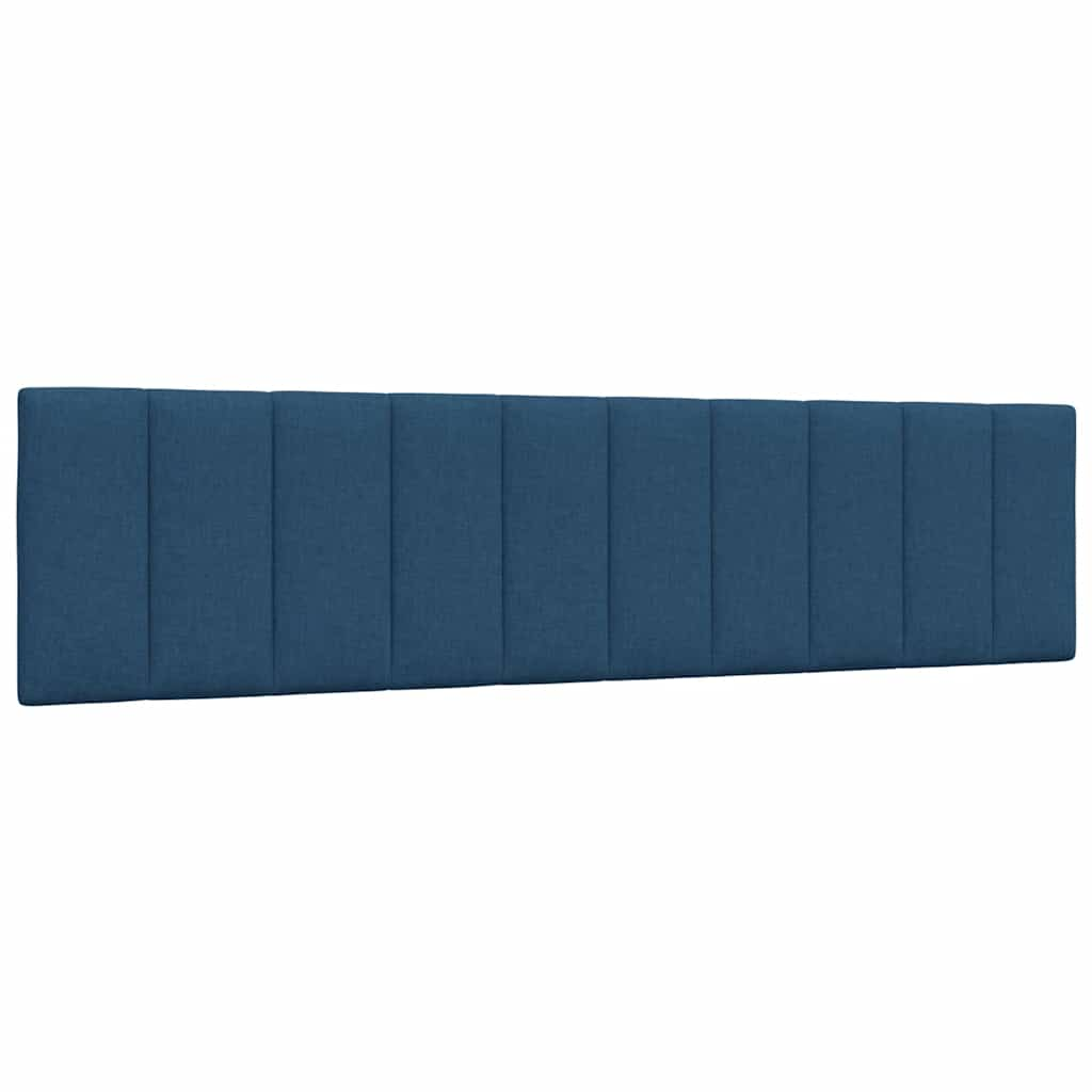 Lit avec matelas bleu 200x200 cm tissu