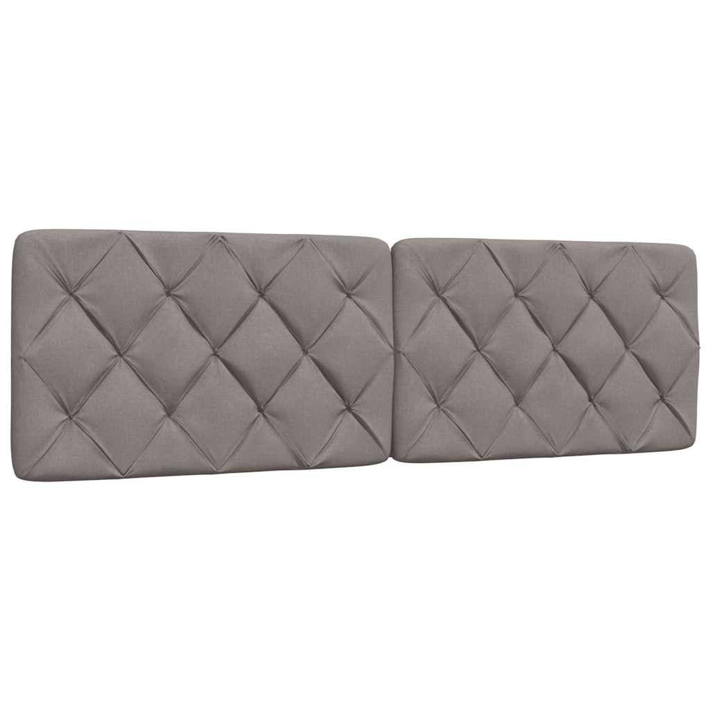 Cadre de lit sans matelas taupe 160x200 cm tissu