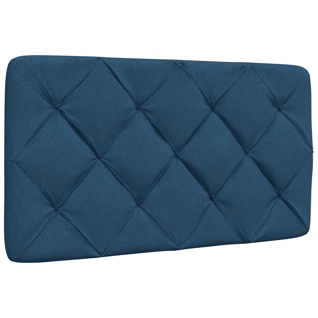 Cadre de lit avec LED sans matelas bleu 80x200 cm tissu