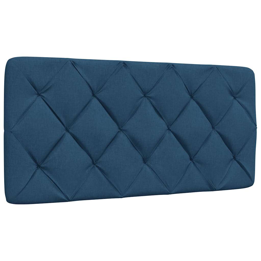 Lit avec matelas bleu 100x200 cm tissu