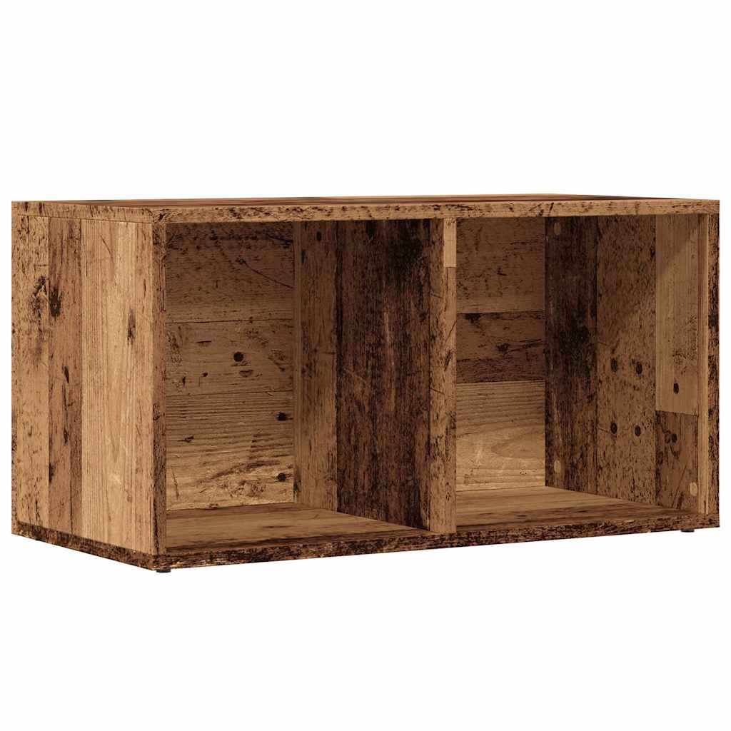 LP-Aufbewahrungsboxen Altholz 69,5x34x36 cm Holzwerkstoff