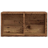 LP-Aufbewahrungsboxen Altholz 69,5x34x36 cm Holzwerkstoff