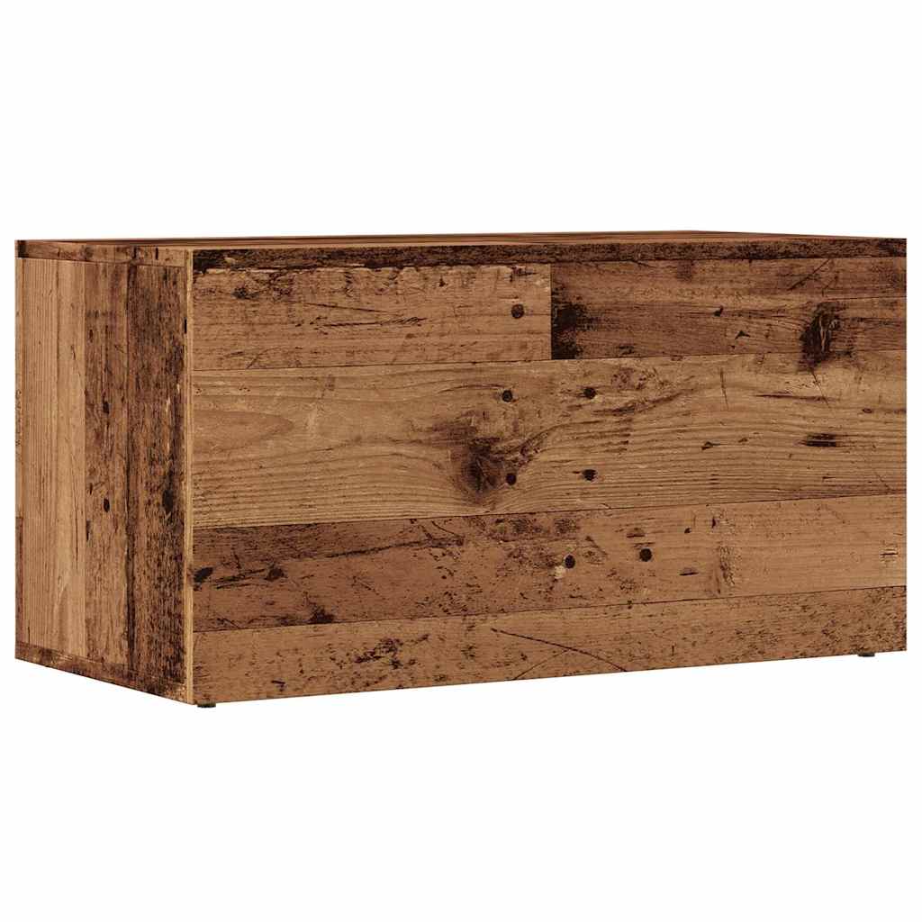 LP-Aufbewahrungsboxen Altholz 69,5x34x36 cm Holzwerkstoff