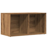 LP Storage Boxes Handcrafted Oak Engineered Wood