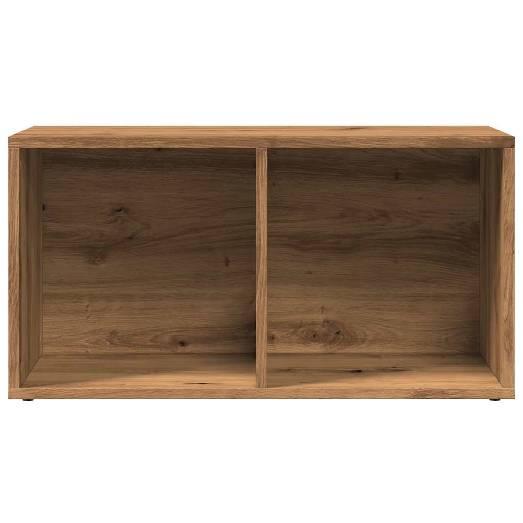 LP Storage Boxes Handcrafted Oak Engineered Wood