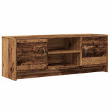 Meuble TV vieux bois 102x30x37,5 cm bois d'ingénierie