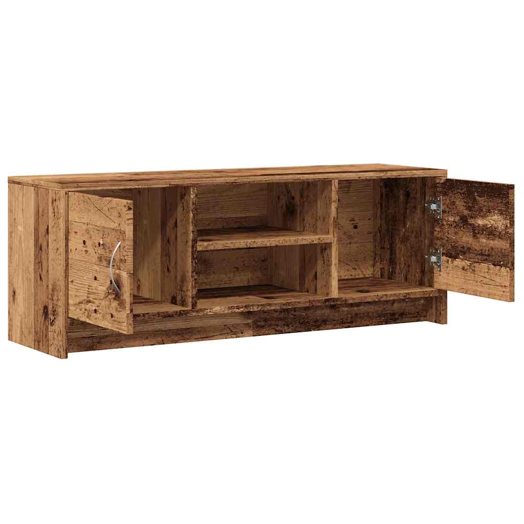 Meuble TV vieux bois 102x30x37,5 cm bois d'ingénierie