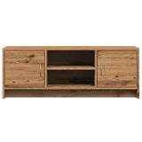 Meuble TV chêne artisanal 102x30x37,5 cm bois d'ingénierie