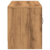 Meuble TV chêne artisanal 102x30x37,5 cm bois d'ingénierie