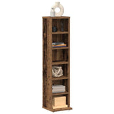 Armoire à CD vieux bois 21x20x88 cm bois d'ingénierie