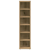 Armoire à CD chêne artisanal 21x20x88 cm bois d'ingénierie