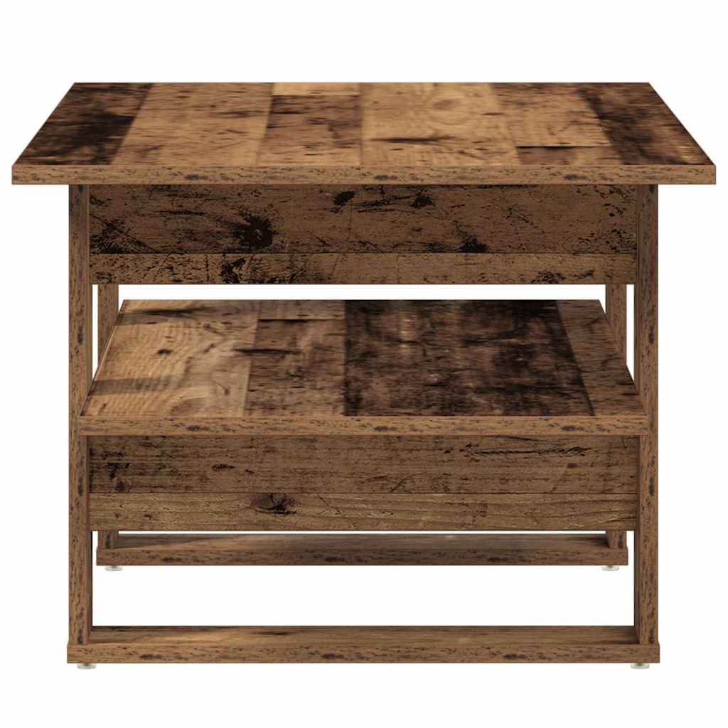 Table basse vieux bois 102x55x42 cm bois d'ingénierie