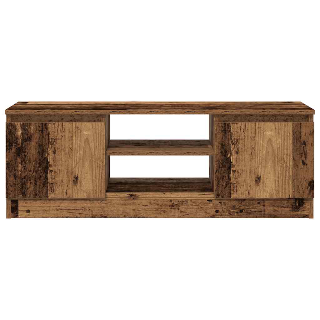 Meuble TV vieux bois 102x30x36 cm bois d'ingénierie