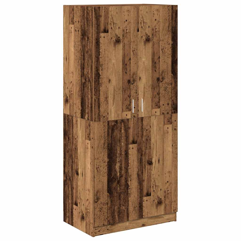 Old wood wardrobe 80x52x180 cm engineered wood