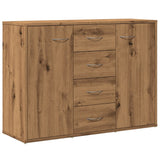 Handgefertigtes Sideboard aus Eichenholz, 88 x 30 x 64 cm, Holzwerkstoff