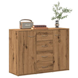 Handgefertigtes Sideboard aus Eichenholz, 88 x 30 x 64 cm, Holzwerkstoff