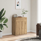 Handcrafted oak sideboard 60x30x75 cm engineered wood