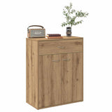 Handcrafted oak sideboard 60x30x75 cm engineered wood