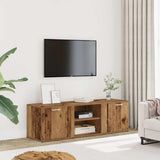 Meuble TV vieux bois 120x34x37 cm bois d'ingénierie