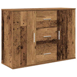 Buffet vieux bois 90x29,5x65 cm bois d'ingénierie