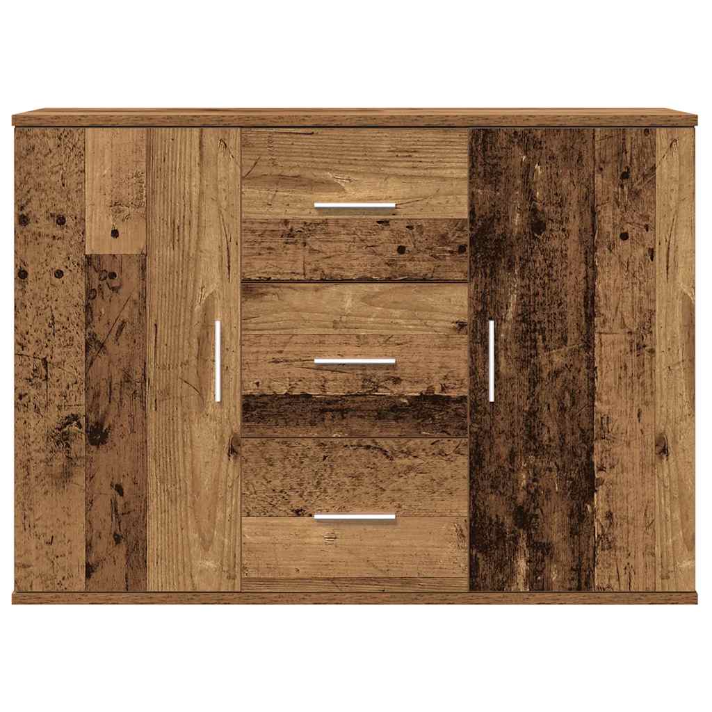 Buffet vieux bois 90x29,5x65 cm bois d'ingénierie