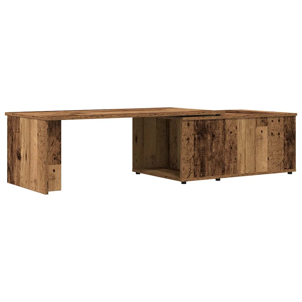 Table basse vieux bois 150x50x35 cm bois d'ingénierie