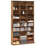 Armoire à CD vieux bois 102x23x177,5 cm bois d'ingénierie