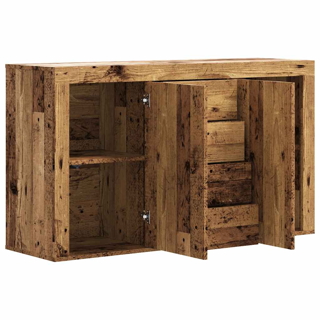 Buffet vieux bois 120x36x69 cm bois d'ingénierie