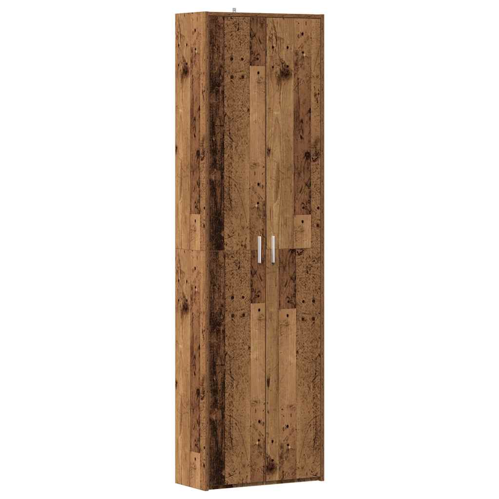 Flurgarderobe Altholz 55x25x189 cm Holzwerkstoff