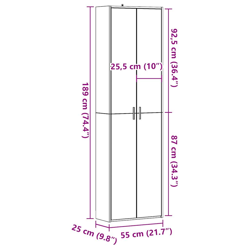 Garde-robe de couloir chêne artisanal bois d'ingénierie