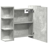 Armoire à miroir de bain Gris béton 80x20,5x64 cm Aggloméré