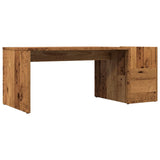 Table basse vieux bois 90x45x35 cm bois d'ingénierie