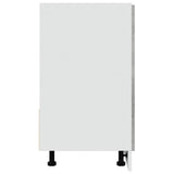 Armoire de plancher d'évier gris béton 80x46x81,5 cm