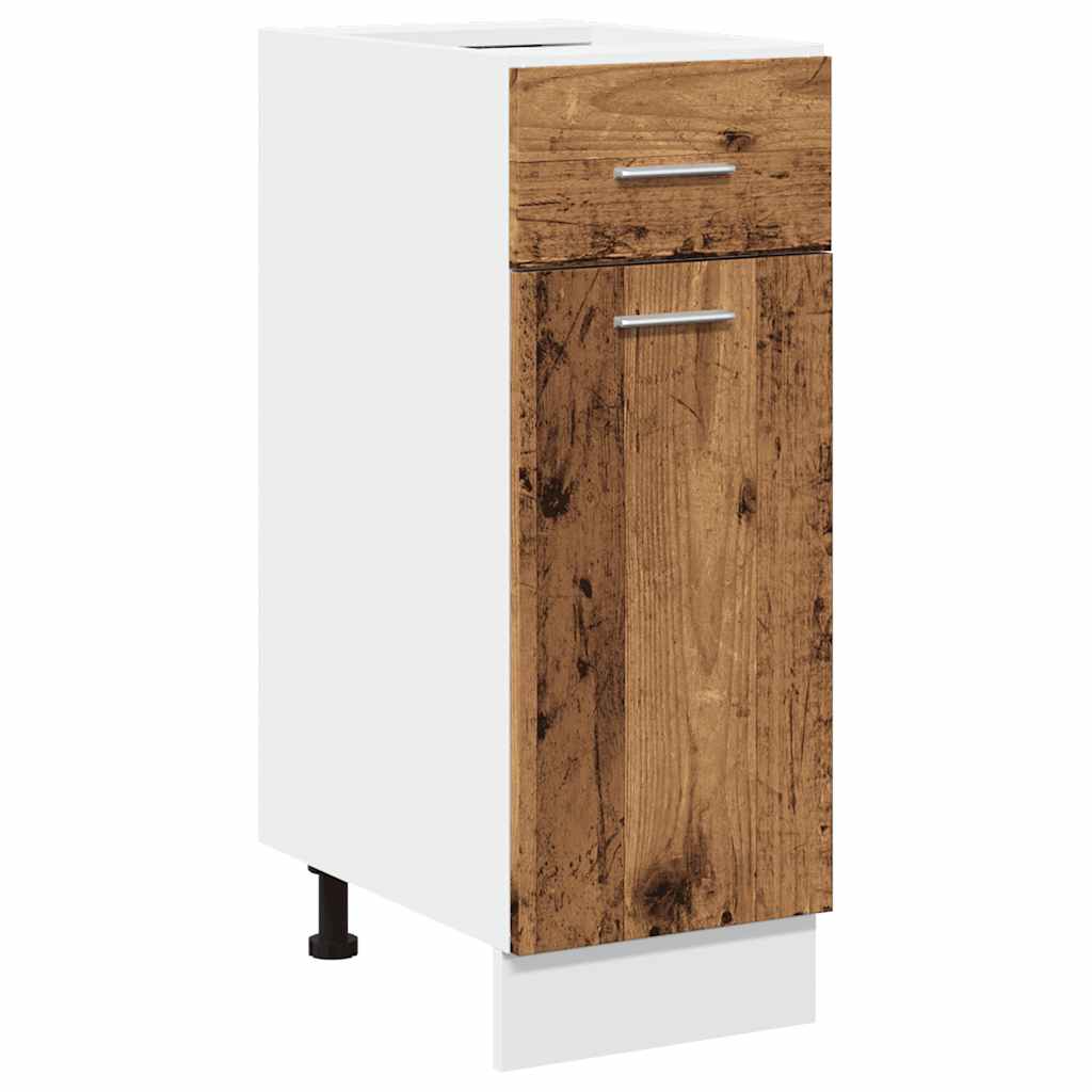 Armoire de plancher à tiroir vieux bois 30x46x81,5 cm