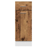 Armoire de plancher à tiroir vieux bois 30x46x81,5 cm